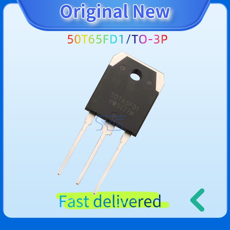 8PCS IGBT Tube 50T65 SGT50T65FD1PN Silk Printing 50T65FD1 บรรจุภัณฑ์ TO-3P Original 50T65FD1