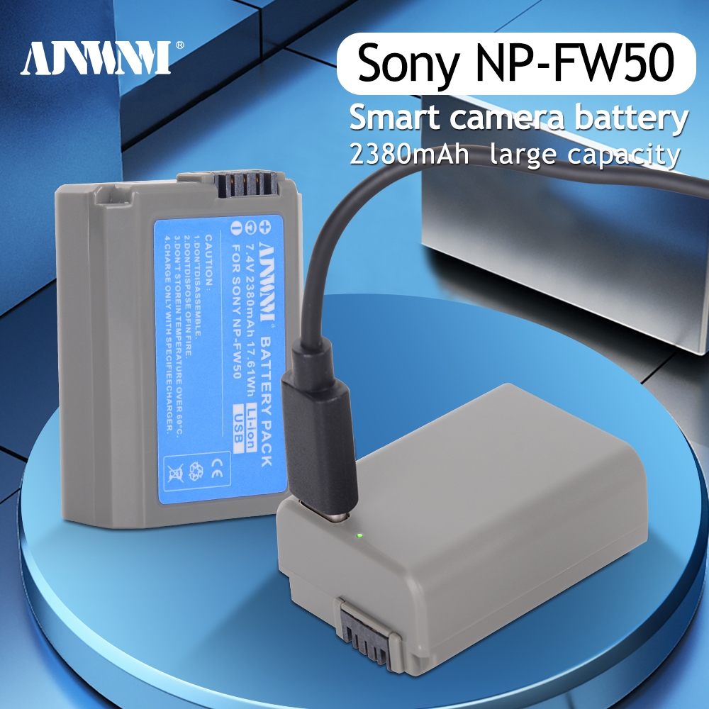 NP-FW50 NP FW50 แบตเตอรี่ USB + LCD USB Charger กล่องสําหรับ Sony Alpha a6500 a6300 a6000 a5000 a3000 A7 A7M2 A7R 7SM2 7M2 ZV-E10 E10L