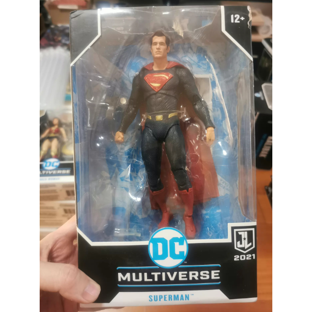 (กล่องแกะกล่อง)McFarlane Superman Justice League แอ็คชั่นฟิกเกอร์เวอร์ชั่นสีน้ําเงินและสีแดง