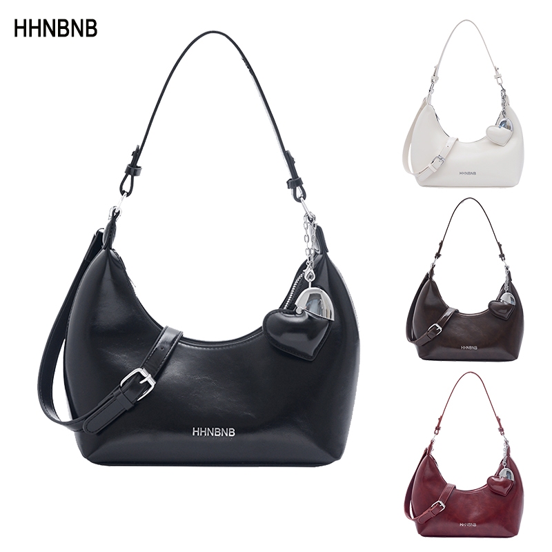 Hhnbnb กระเป๋าสะพายข้างผู้หญิงกระเป๋าถือแฟชั่นกระเป๋าครอสบอดี้ใบใหญ่