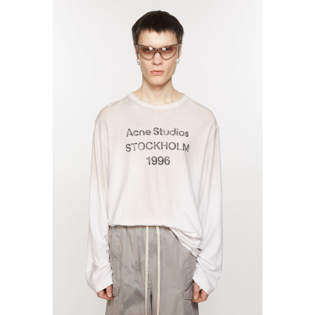 เสื้อยืดแขนยาวคอกลม ผ้าฝ้าย สไตล์แฟชั่น ไซส์ S-XL
