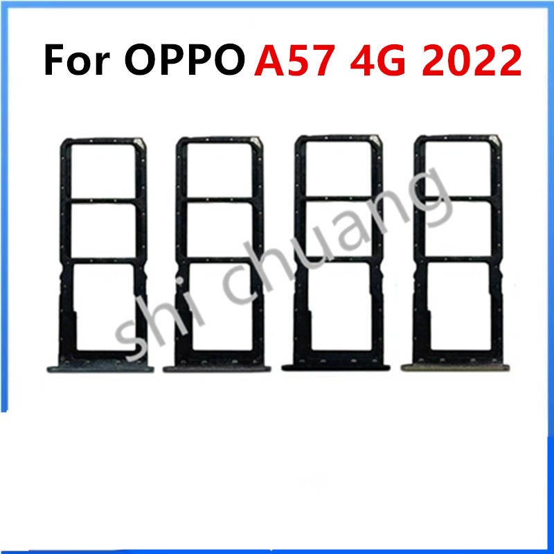 สําหรับ OPPO A57 4G 2022 CPH2387 / A57S A57E CPH2387 CPH2385 ซิมการ์ดถาดผู้ถือการ์ด Reader SD Slot A