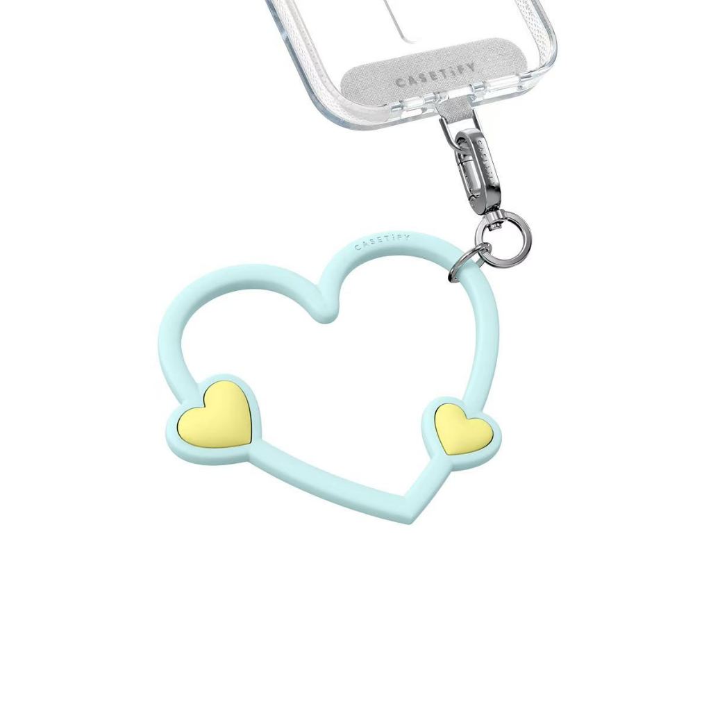 2026 สไตล์ใหม่ Azure Love สายรัดข้อมือโทรศัพท์มือถือ Cherry Blossom ซิลิโคนสีชมพู Love ดอกไม้แหวนเชือกเส้นเล็ก All-Match Charm โทรศัพท์มือถือ Universal สไตล์