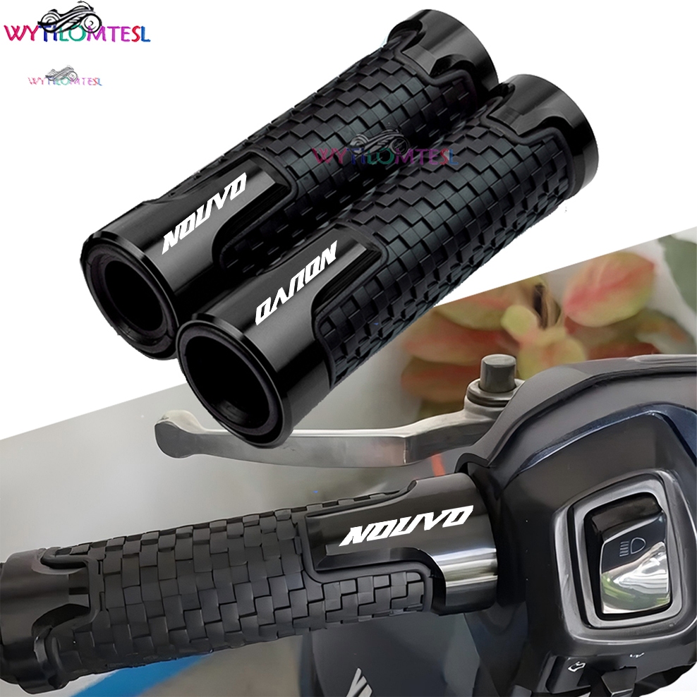 Handle Grip Fit สําหรับ Yamaha Nouvo Z/MX/RC Nouvo Lexi/SX 125 Nouvo FI SX/GP รถจักรยานยนต์ Hand Grips CNC อลูมิเนียมยางเจล Handle Grips