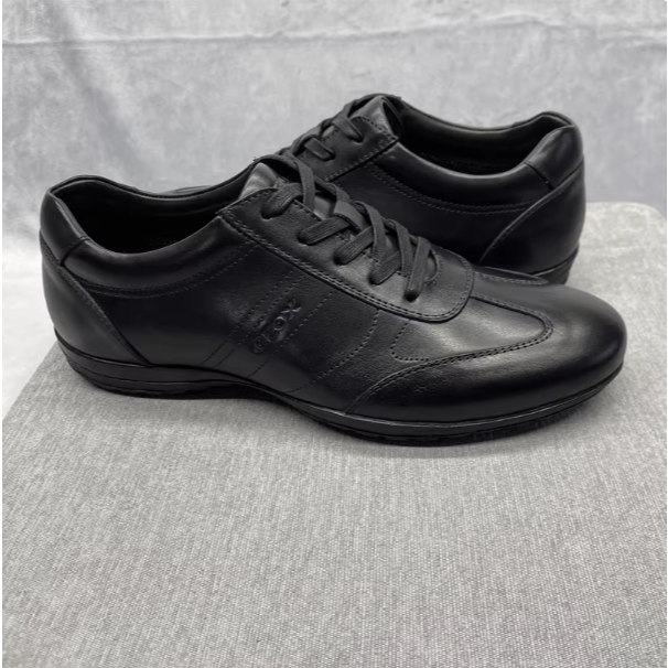 GEOX รองเท้าผู้ชายฤดูใบไม้ผลิ Low-Top Lace-Up ของแท้หนัง Breathable ดูดซับเหงื่อระงับกลิ่นกาย Comfor