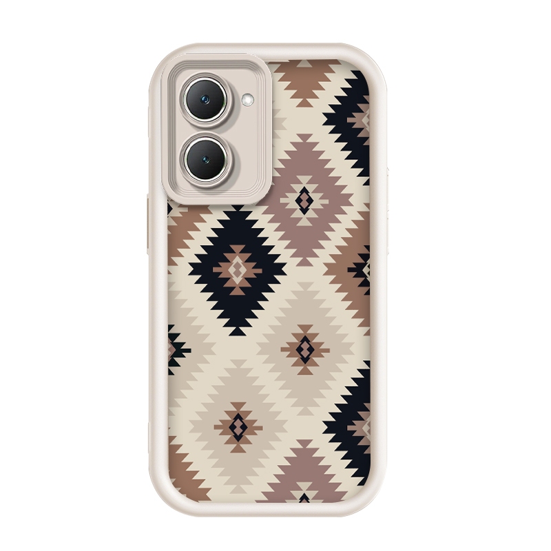 สําหรับ iQOO Z9 Lite/iQOO Z9 Lite 5G, Vintage Boho Aztec รูปแบบเรขาคณิตเคสโทรศัพท์