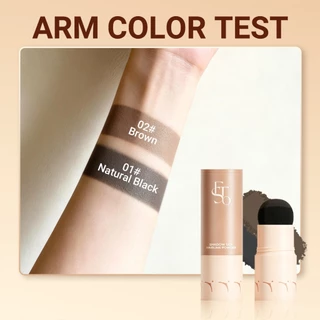 2 สี Hairline แสตมป์ Eyebrow Shadow Powder แต่งหน้าผมกันน้ําธรรมชาติ Cover Unisex Hair Repair