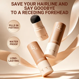 2 สี Hairline แสตมป์ Eyebrow Shadow Powder แต่งหน้าผมกันน้ําธรรมชาติ Cover Unisex Hair Repair