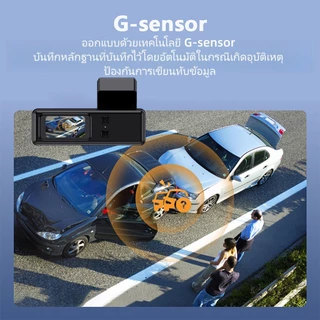 Acroder กล้องติดรถยนต์ U4U5 2K HD พร้อม WiFi GPS ระบบมองเห็นกลางคืนคมชัดสูง มุมกว้าง 170 องศา เซ็นเซอร์ G-sensor