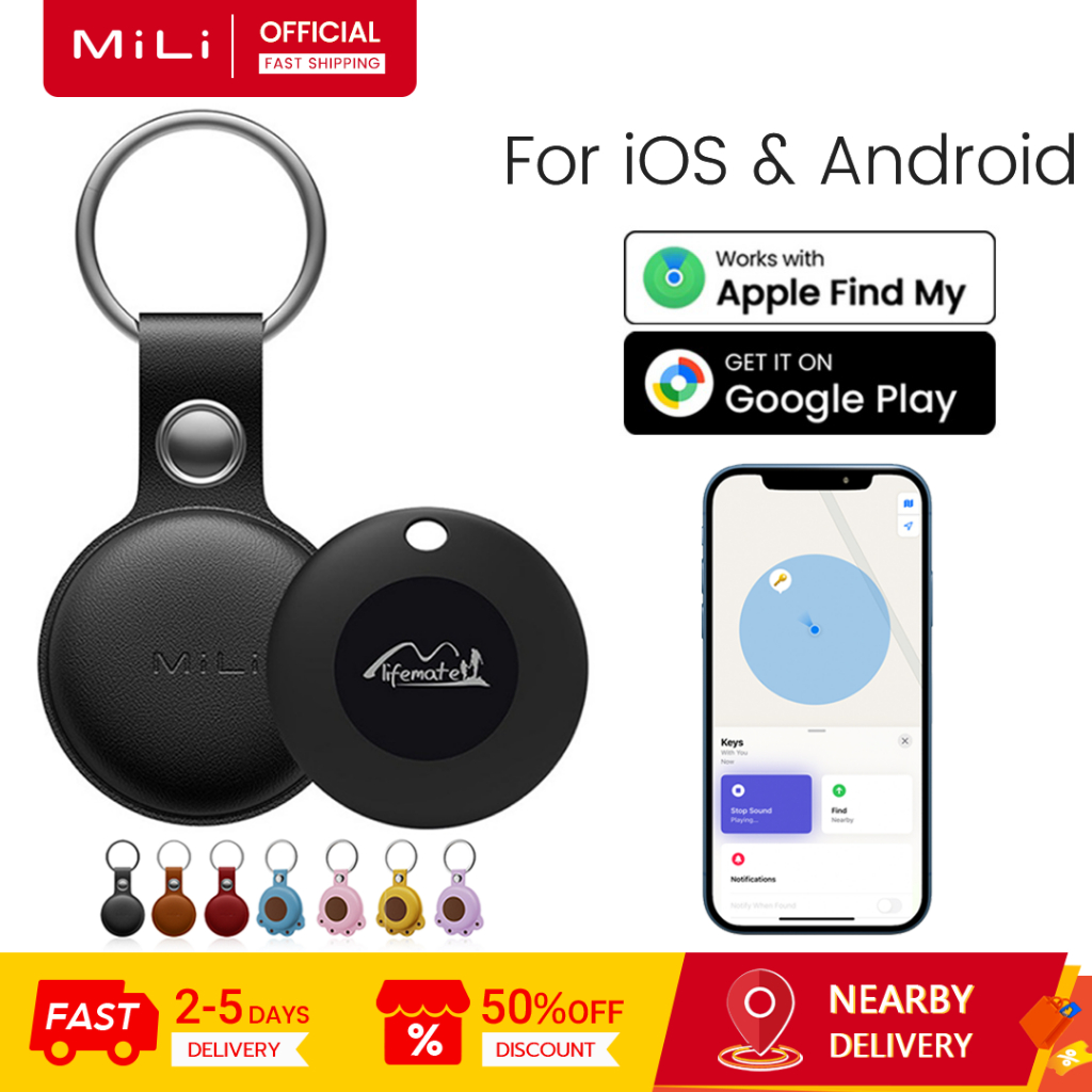 [สําหรับ iOS & Android] MiLi LifeTag Item Finder ตัวระบุตําแหน่ง GPS ทั่วโลกตัวติดตามสัตว์เลี้ยง สมาร์ทบลูทูธปลอกคอสัตว์เลี้ยง