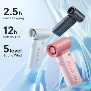 JisuLife พัดลมมือถือ life9 life10 FA43 พัดลมเจ็ทแบบพกพาอันทรงพลังพร้อมแบตเตอรี่ขยายการทําความเย็นอย่างต่อเนื่องไม่จําเป็นต้องชาร์จบ่อยครั้ง