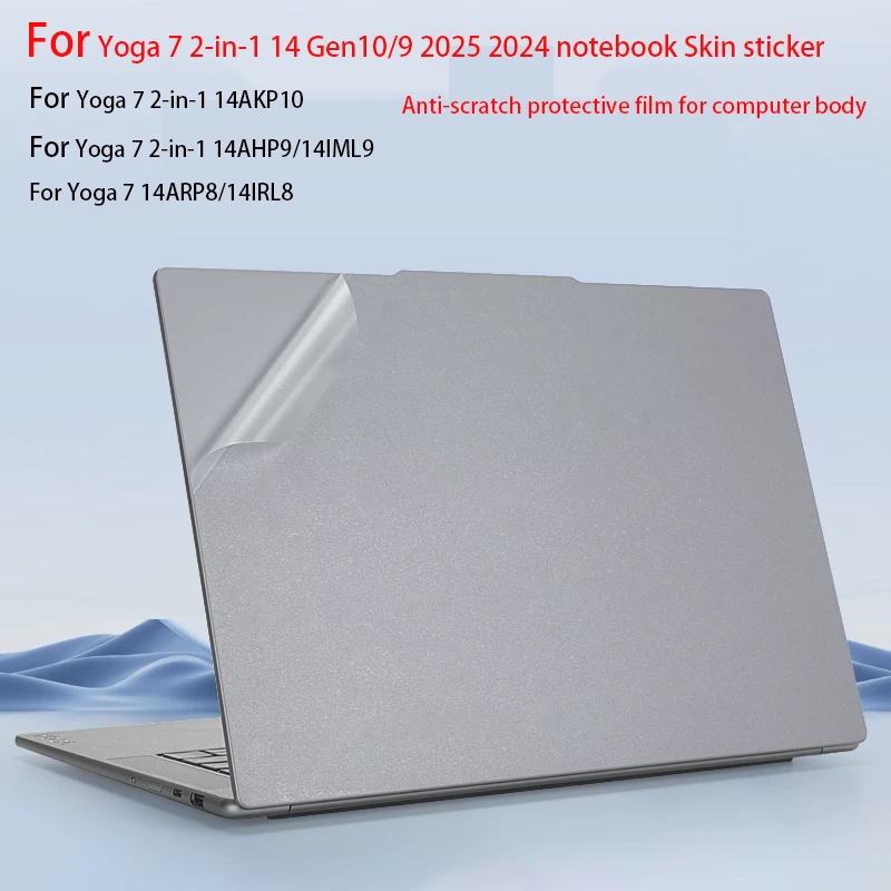 ใช้สําหรับ Lenovo Yoga 7i 2-in-1 Gen10 14ILL10 ฟิล์มคอมพิวเตอร์ 14AKP10 โน้ตบุ๊ค 14IML9 Body สติกเกอ