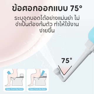 Dr. isla ที่ฉีดชำระแบบพกพา 500ml ที่ฉีดก้น Portable Bidet ที่ฉีดตูด Waterpulse พกพาสะดวก ทำความสะอาดส่วนบุคคล รุ่น HM6