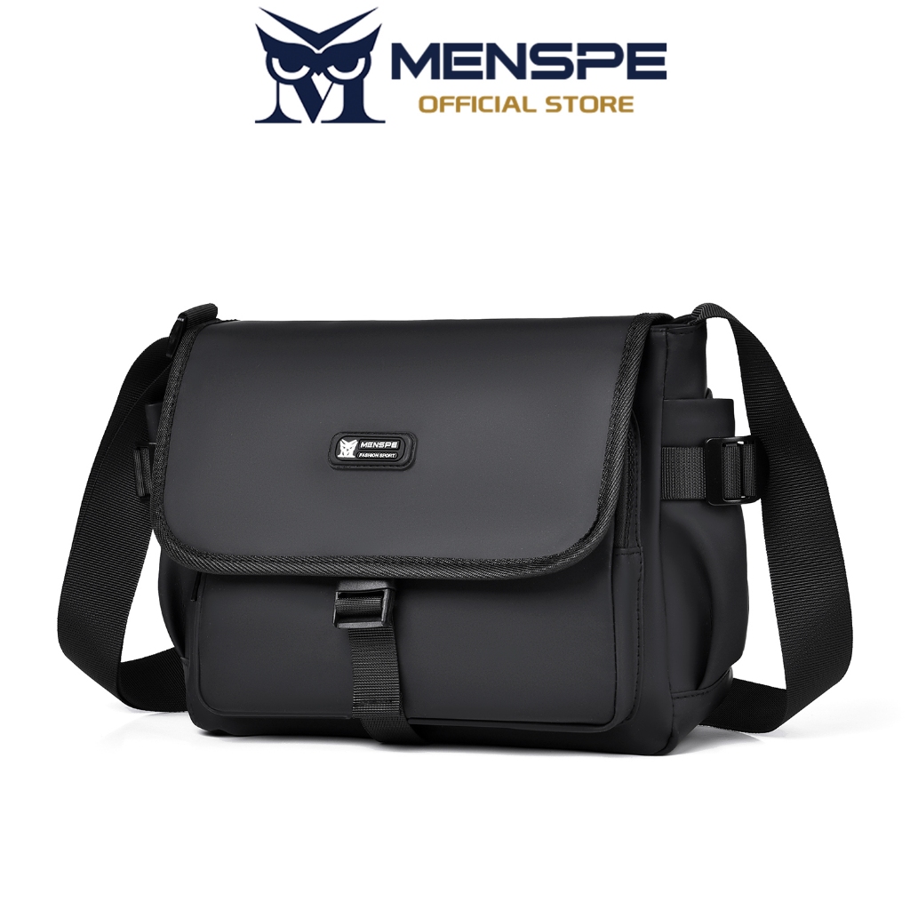 Menspe กระเป๋าสะพายแฟชั่นกระเป๋าสะพายกันน้ํากระเป๋า Messenger กระเป๋าเดินทางกระเป๋าข้ามร่างกายน้ําหนักเบากระเป๋าลําลองกีฬาสันทนาการ Street Bag