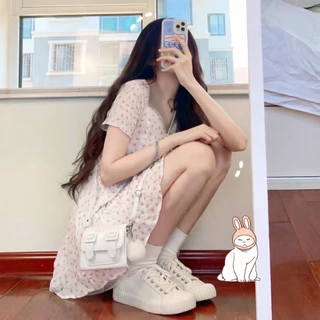 MiSTERY รองเท้าผ้าใบยูนิเซ็กส์ รุ่น COOKIE สีขาว พื้นแบน SIZE 35-44 MIS-8655