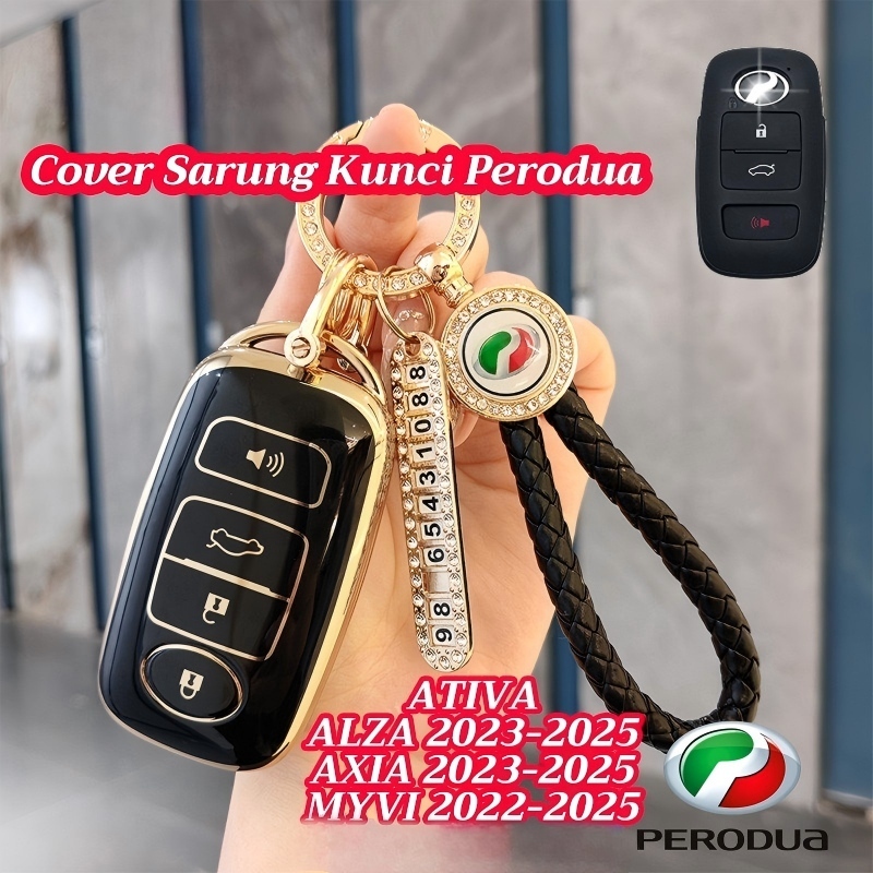 Perodua Keyless Remote Key สําหรับ Axia 2023-2025 Ativa Alza Myvi 2022-2025