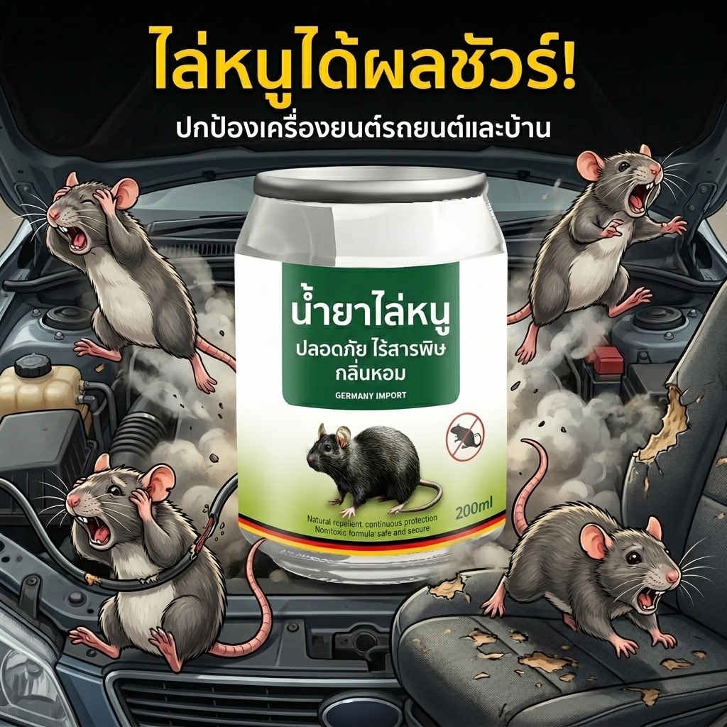 สินค้าขายดีใหม่🔥NANA เจลไล่หนู ยาไล่หนู 220g ปลอดภัยต่อคนและสัตว์เลี้ยง
