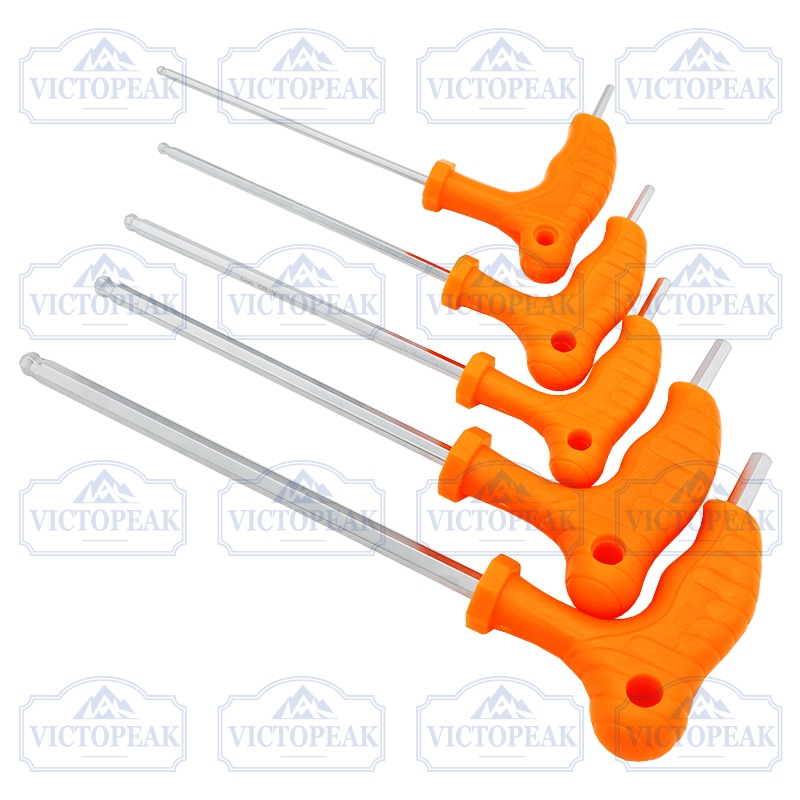 T-Handle Ball End Hex Key ประแจ 2.5/3/4/5/6 มม. ไขควงอัลเลนซ่อมชุดเครื่องมือมือ