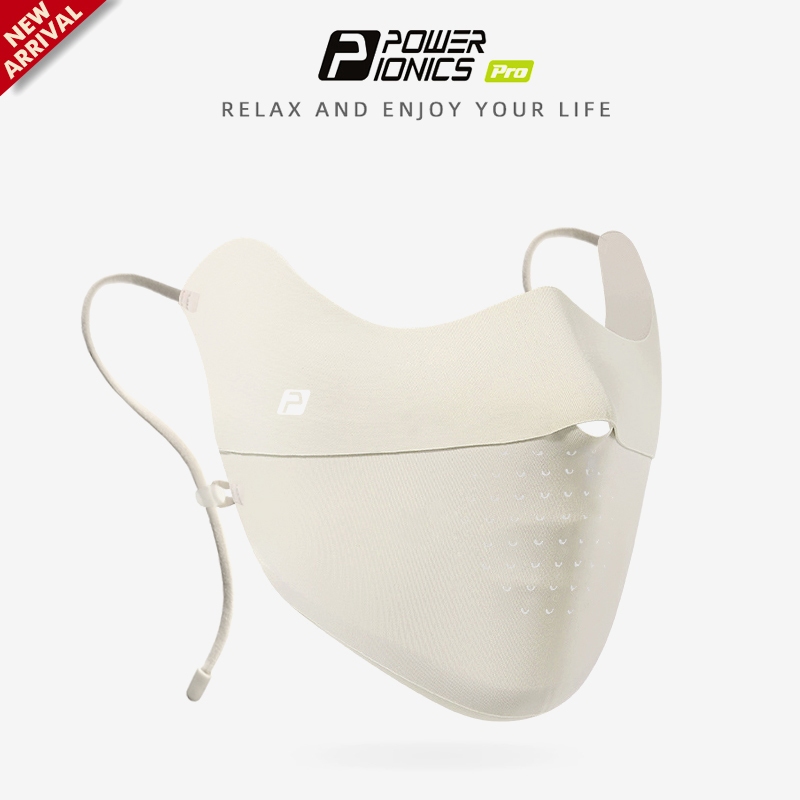 POWER IONICS PRO FDA การลงทะเบียน Cooling Womens UV Sun Protection Face Mask UPF50+ กีฬากลางแจ้ง