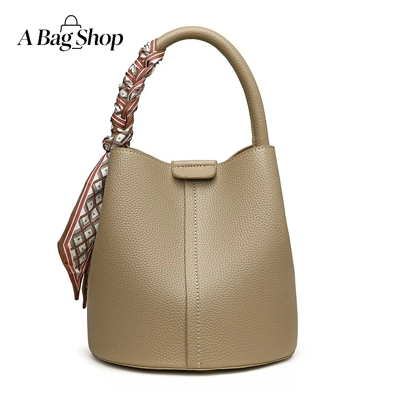 [Ready Stock] Bucket Bag Womens High-End Messenger Bag Fashion All-Match Portable Bucket Bag