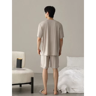 Sinbounun Pure Color Simple Style Pyjamas/T-Shirt+Shorts/Cool Fabric Unisex Style [Thai Designer]