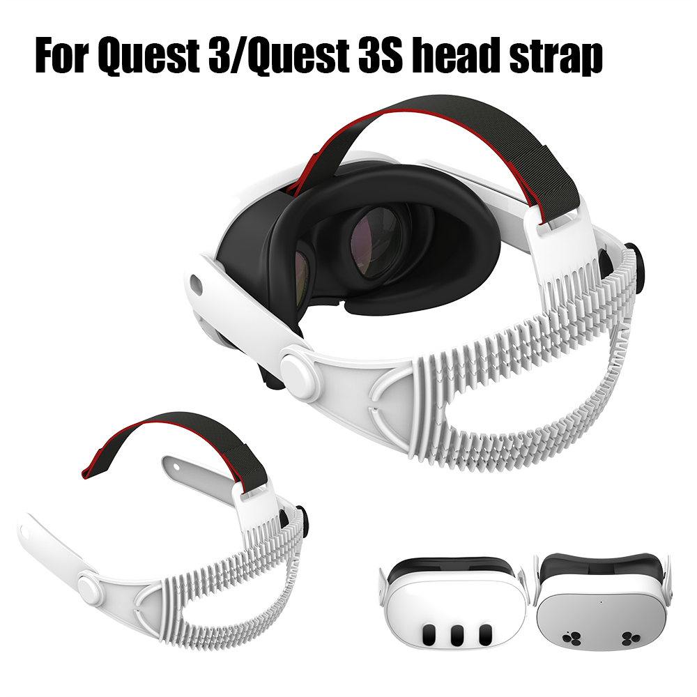 สายรัดศีรษะสําหรับ Meta Quest 3 / Quest 3S อัพเกรด Universal Ultra Light ปรับ Soft Headwear