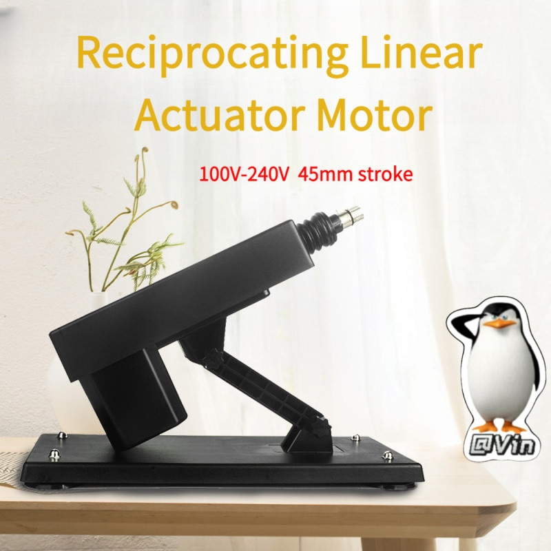 100V-240V 45 มม.จังหวะ Mini Linear Actuator DC มอเตอร์ไฟฟ้า Telescopic Linear Actuator กลไกลูกสูบ Connector