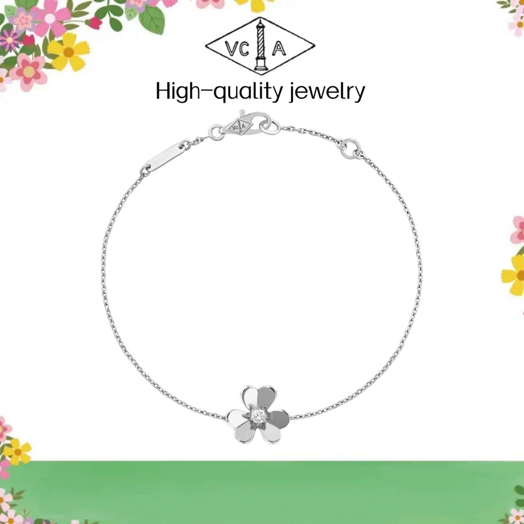 VCA Four-Leaf Clover 2026 รุ่นใหม่ล่าสุด - The Best Gift for Your Girl friend Frivole bracelet สไตล์
