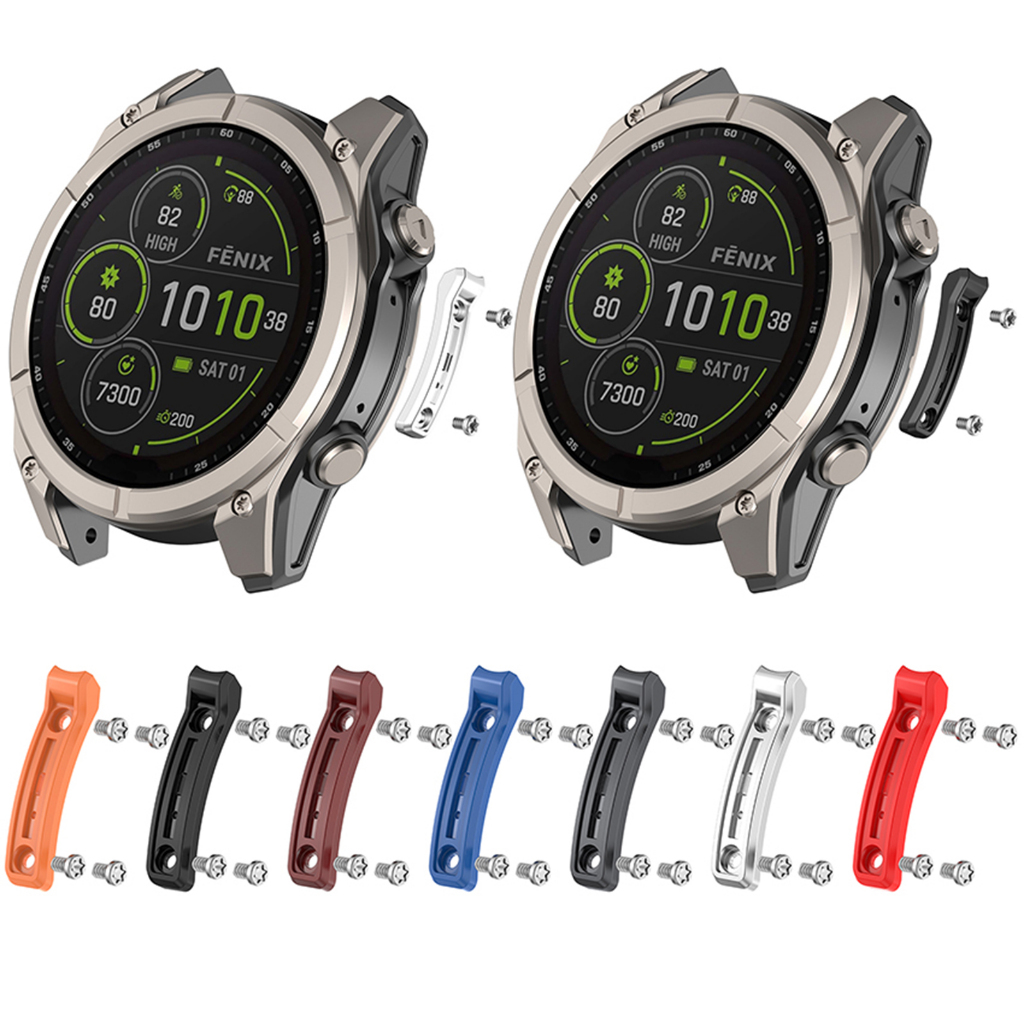 โลหะแถบป้องกันการกระแทกนาฬิกาอุปกรณ์เสริมแถบป้องกันการกระแทกสําหรับ Garmin Fenix 8 Tactix 8 Quatix 8