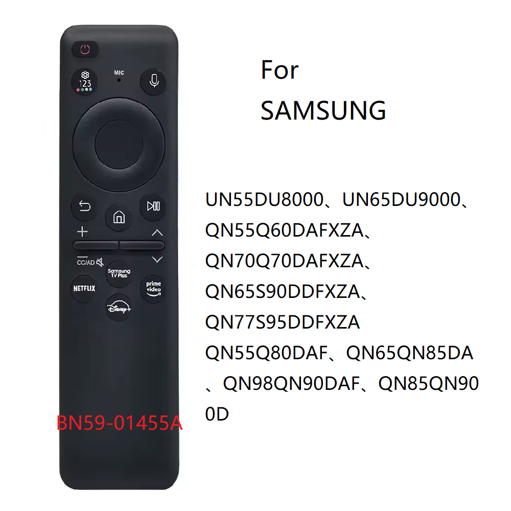 รีโมทคอนโทรลใหม่ BN59-1155A สําหรับ Samsung ไม่มีฟังก์ชั่นพลังงานแสงอาทิตย์ เหมาะสําหรับรุ่น UN55DU8
