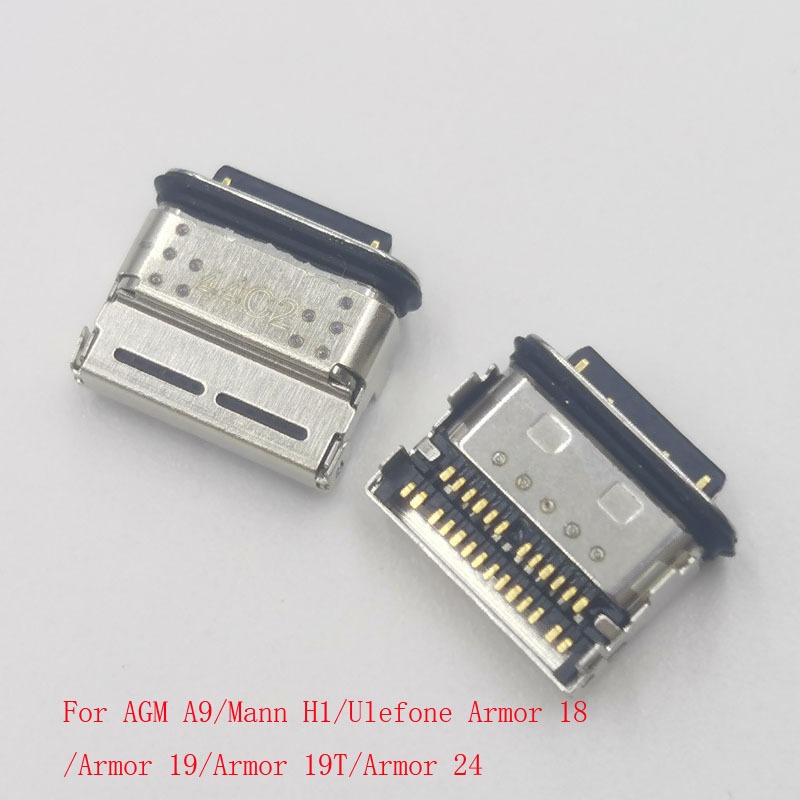 10-50 ชิ้นปลั๊ก USB สําหรับ Ulefone Armor 18 19 19T 24 AGM A9 Mann H1 ประเภท C ชาร์จ Armor18 Armor24