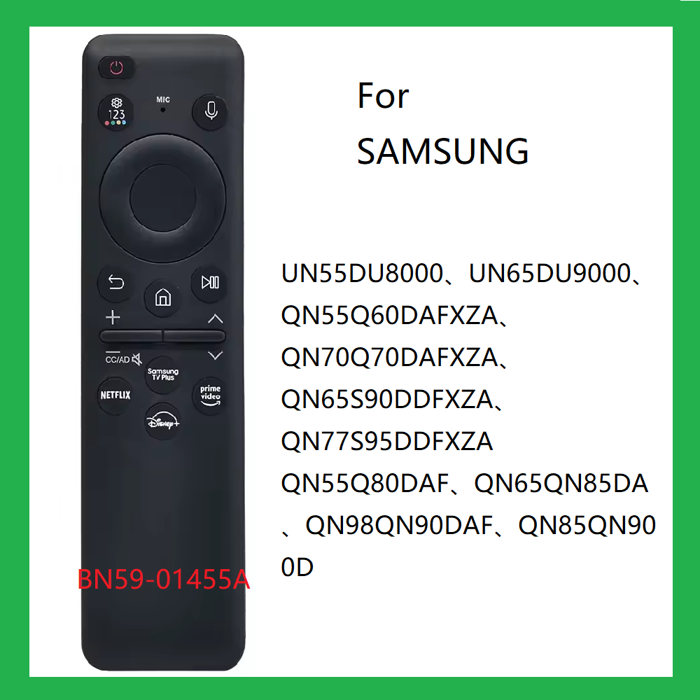 รีโมทคอนโทรลใหม่ BN59-1155A สําหรับ Samsung ไม่มีฟังก์ชั่นพลังงานแสงอาทิตย์ เหมาะสําหรับรุ่น UN55DU8