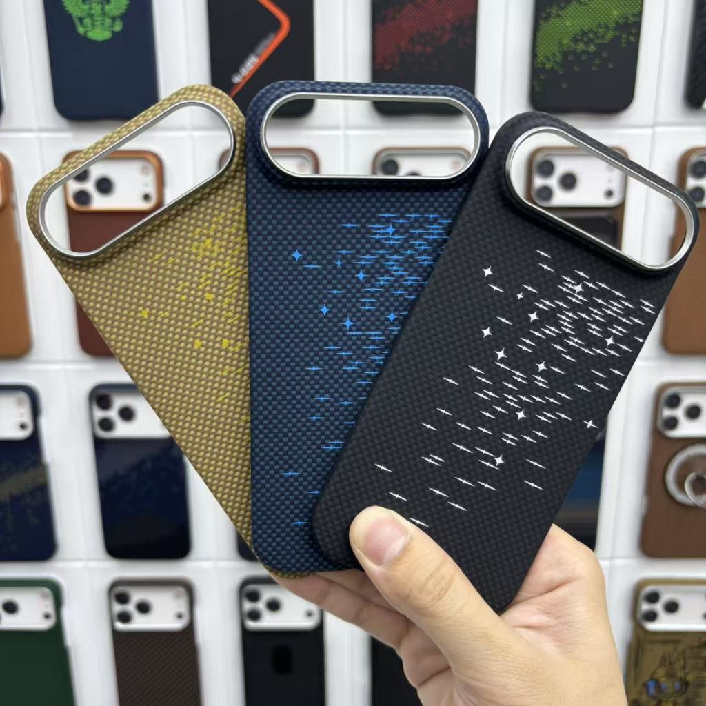 เหมาะสําหรับ iphone17Air เคสไฟเบอร์อะรามิดเคฟล่าร์เคส Megnetic ป้องกันการตกบางเฉียบ