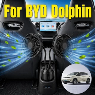 Vediot พัดลมติดรถยนต์ USB BYD Dolphin พัดลมติดรถยนต์ ที่วางแก้วในรถยนต์ พัดลมคอห่าน ปรับได้ สําหรับระบายความร้อนที่ดีขึ้น หัวเดียว ขนาดใหญ่ ที่มีประสิทธิภาพ เงียบสงบ