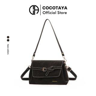 COCOTAYA- Bag กระเป๋าข้างไหล่สำหรับผู้หญิง สไตล์เรโทร ดีไซน์คล้องบ่า พิมพ์ลาย retro ทำจากหนังปุ๊วมันเงา ใช้งานได้ทุกวัน