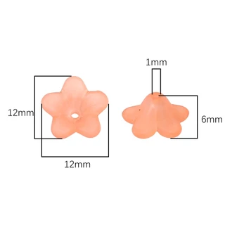 เครื่องประดับสร้อยข้อมือ DIY สร้างสรรค์ จากดอกไม้ดาวห้าแฉก Tuta ขนาด 12 มม.