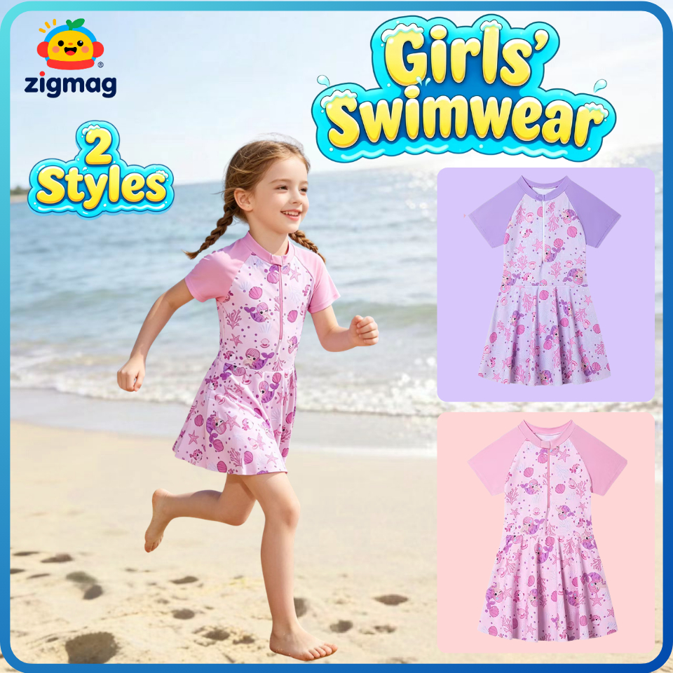 เรือท้องถิ่นGirls One Piece ชุดว่ายน้ําน่ารัก Mermaid Kids ชุดว่ายน้ํา