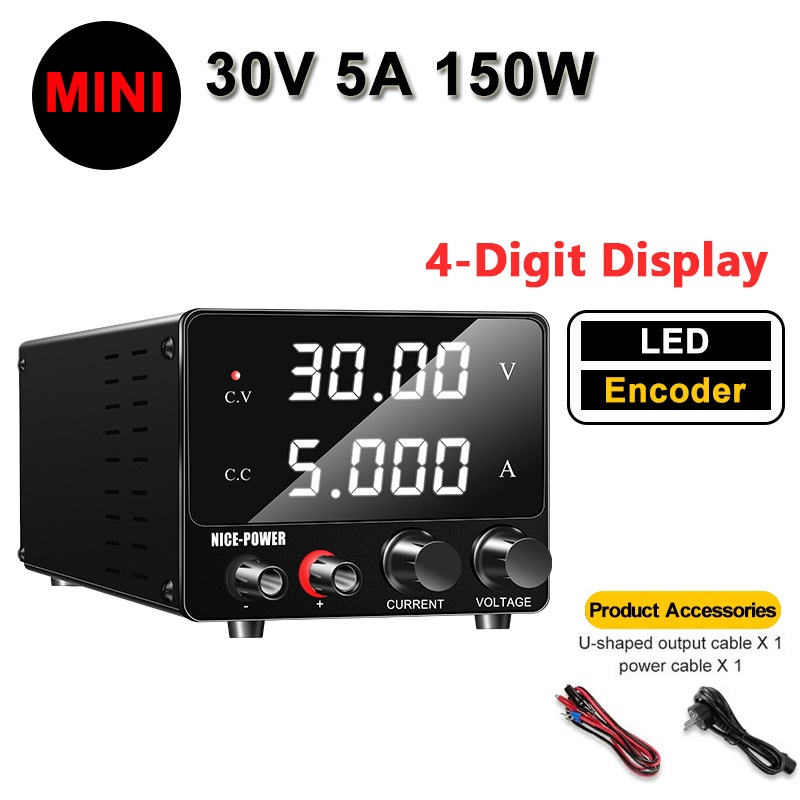 KUAIQU Mini DC Power Supply ปรับ 0-30V 0-5A สําหรับ repiar DIY DC Power Supply Variable
