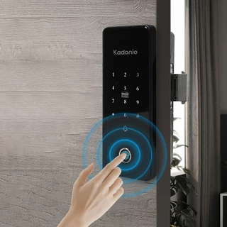 Kadonio ตัวล็อคบานเลื่อน Digital Door Lock กลอนประตูดิจิตอล ประตูบานสวิง ประตูเลื่อน TUYA APP รหัสผ่าน ICการ์ด 901