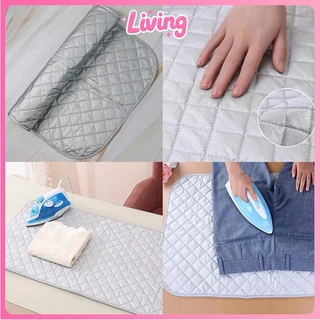 Living✅ผ้ารองรีดสะท้อนความร้อน 48x86 ซม. แผ่นรองรีดอัจฉริยะ ผ้ารองรีดผ้า แผ่นรองผ้า พกพาสะดวก พับเก็บได้ ทนอุณหภูมิสูง