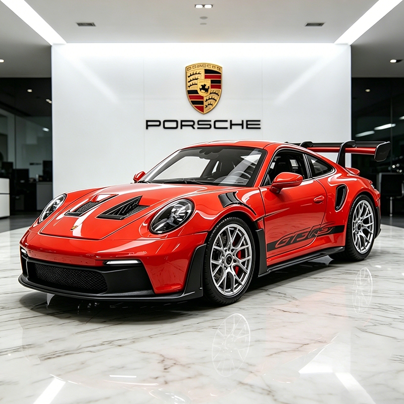 WELLY 1:24 Porsche 911 GT3 RS 992 รถDiecasts & Toy Vehiclesรถรุ่นMiniature Scaleรุ่นรถของเล่นสําหรับเด็ก