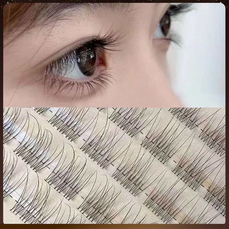 ขนตาปลอมแบบไม่มีแกน ไม่ต้องใช้กาว 120ช่อ รูปแบบปลาเหยา นุ่มเบาเป็นธรรมชาติ ติดง่ายไม่ทำให้ตาแพ้ เหมาะสำหรับแต่งหน้าทุกวันหรือไปงานปาร์ตี้ ช่วยให้ดวงตาโตและสดใส คุณภาพดี ทนทาน ใช้ซ้ำได้ ส่งฟรี