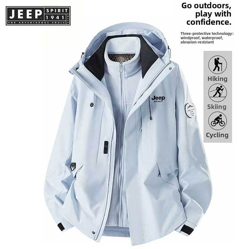 JEEP SPIRIT Winter Outdoor 3-in-1 Down Insulated Jacket Men