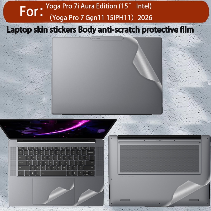 ใช้สําหรับ Lenovo Yoga Pro7i Gen11 15IPH11 Body Film Yoga pro15 Aura Notebook Sticker ฟิล์มป้องกันคอ
