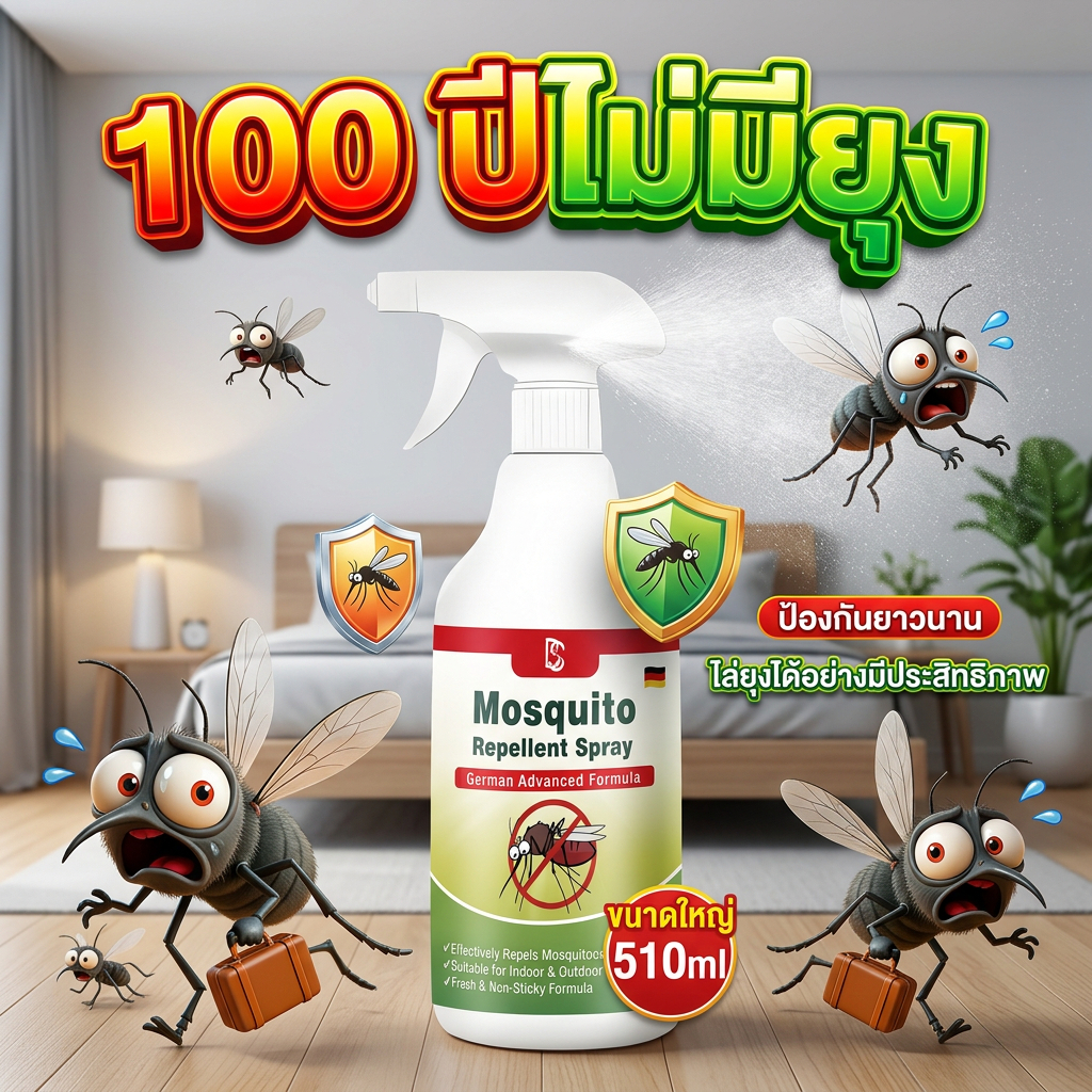 🚫ทั้งบ้านไร้ยุง 🚫MINI สเปรย์กันยุง ยาฉีดกันยุง ยากันยุง ไล่ยุง 510ml สกัดจากพืช ไม่เป็นอันตรายต่อมนุษย์