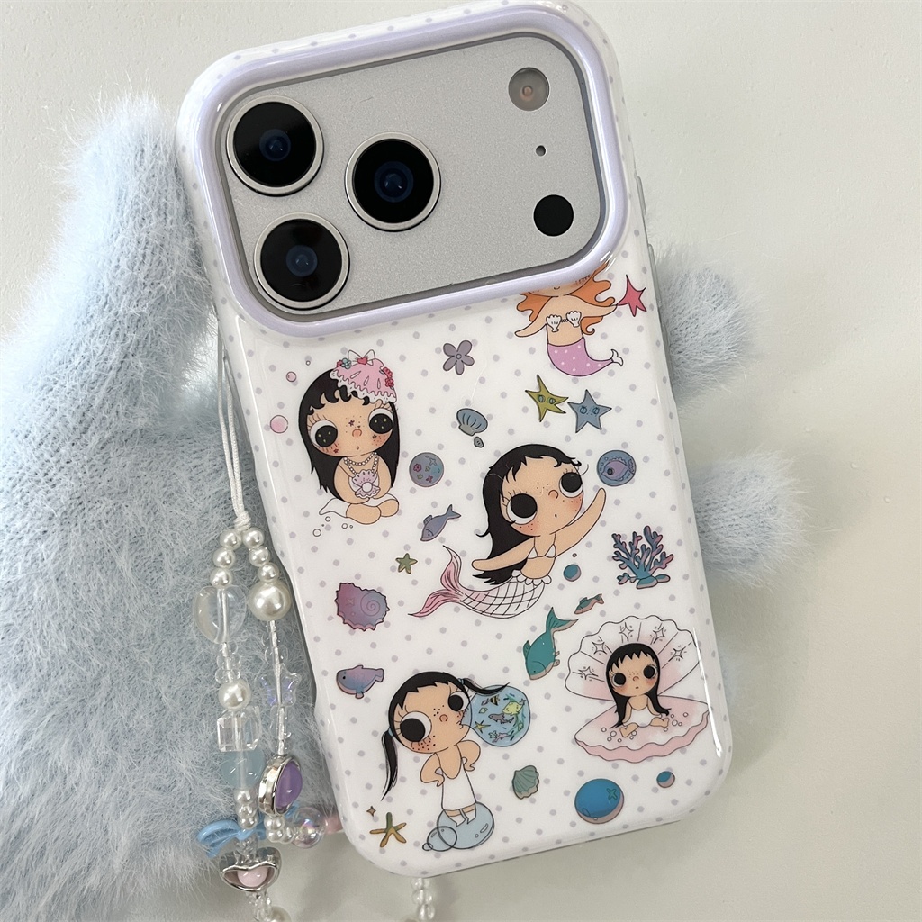 สําหรับIphone Case 17 Pro Max 16 Pro Max 15 Pro Max Mermaid Little Jadeเคสโทรศัพท์
