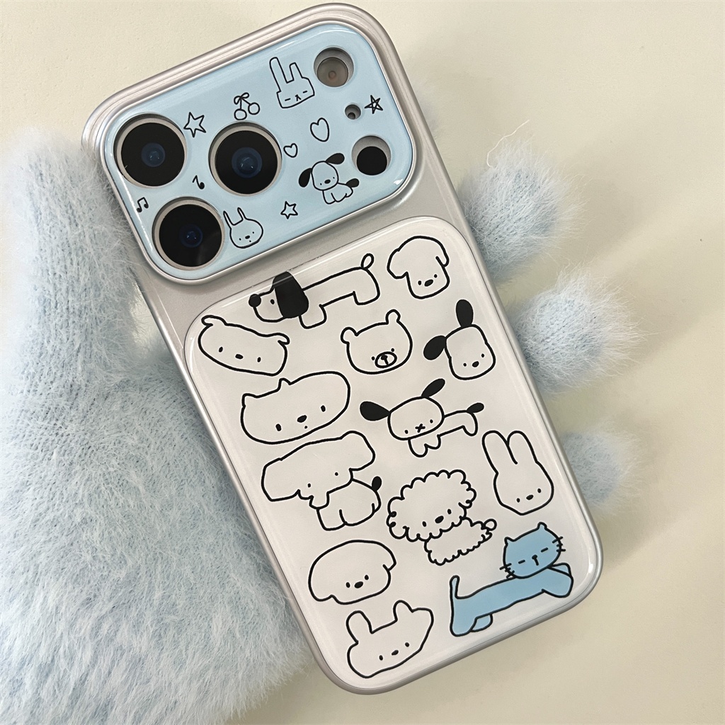 สําหรับIphone Case 17 Pro Max 16 Pro Max 15 Pro Max Line Catเคสโทรศัพท์
