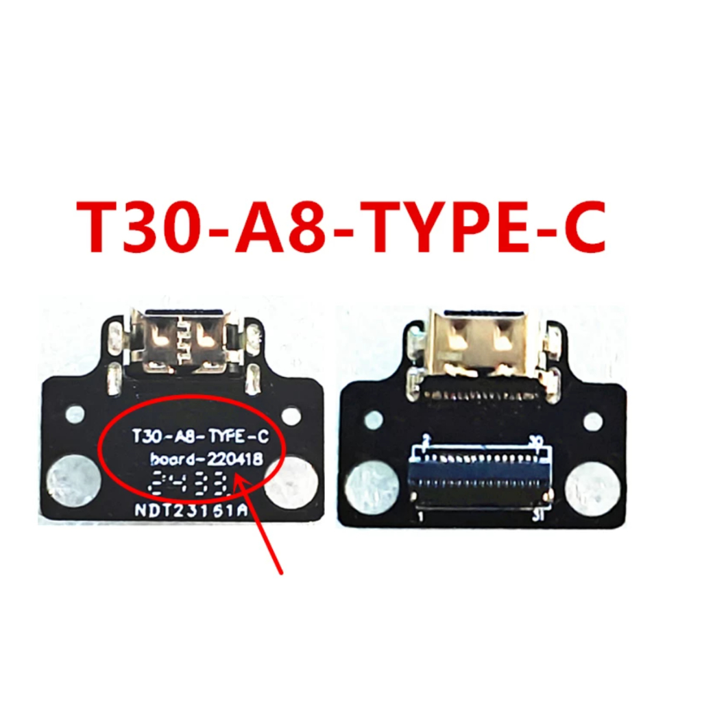 สําหรับ T30-A8-TYPE-C บอร์ด USB Type C แท่นชาร์จเชื่อมต่อแท็บเล็ตมือถืออะไหล่ซ่อมเปลี่ยน