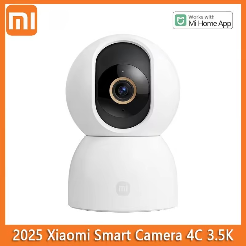 Xiaomi สมาร์ทกล้อง 4C 3.5K AI Detection 6 ล้านพิกเซล Full Color Night Vision WiFi 6 Home Security สํ