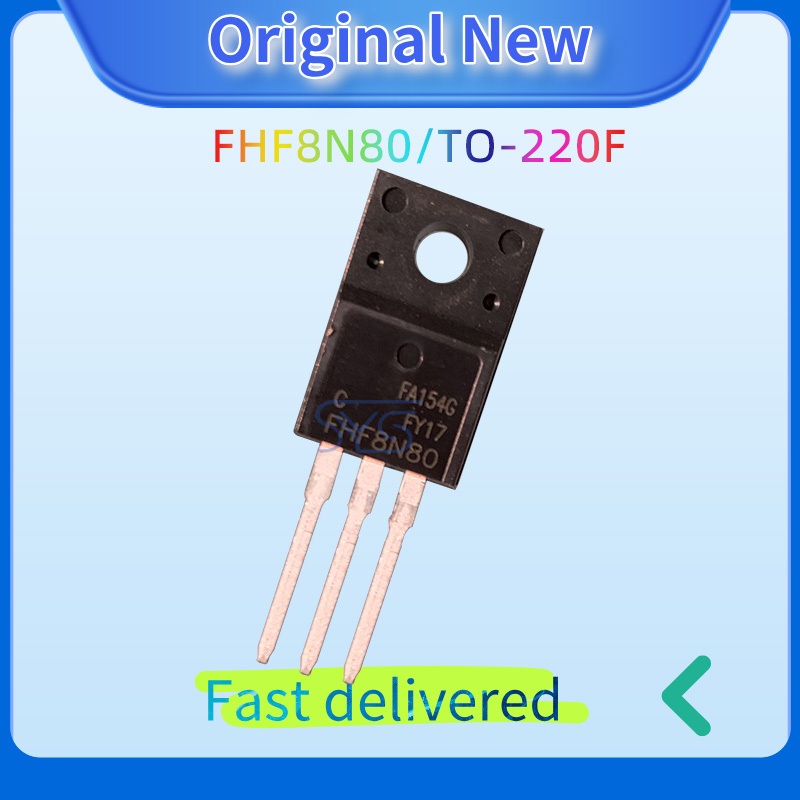 5PCS FHF8N80 Original MOSFET 8N80 TO-220F 8A 800V ทรานซิสเตอร์ FHF8N80C